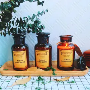 Lê và lan Nam Phi hương thơm apothecary Bộ sưu tập Jar đậu nành nến