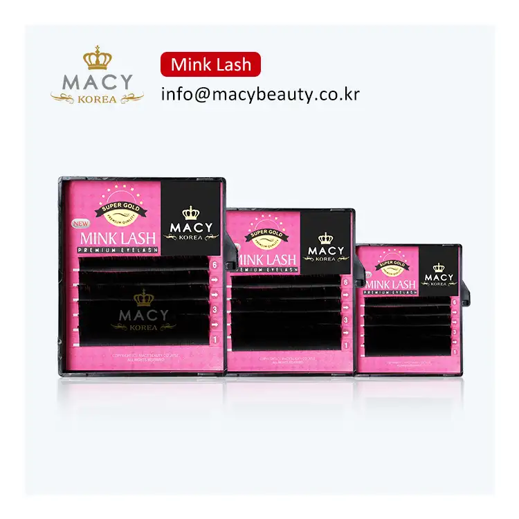 lash extension MACY wholesale synthetic Good quality mink lash 6 lines mini tray