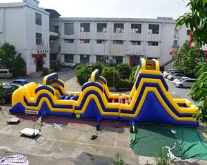 Chất Lượng Cao 20*4 Mét <span class=keywords><strong>Inflatable</strong></span> Obstacle Course Đối Với Người Lớn/Ngoài Trời <span class=keywords><strong>Inflatable</strong></span> Obstacle Đối Với Phiêu Lưu - Product Image 2