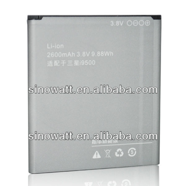 китай мобильный телефон аккумулятор с ценой для i9500 батареи batteries2600mah