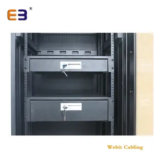 2U 19 Inch Rackmount DVR Box Network Cabinet Metal Drawer