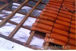 THERMIC INSULATION SHEET FOR ROOF FOR PROTECTION AGAINST OUTSIDE HIGH TEMPERATURE