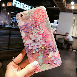 Flamingos Năng Động Lỏng Glitter Quicksand Điện Thoại Trường Hợp Bìa Cho <span class=keywords><strong>iPhone</strong></span> 6 6 s <span class=keywords><strong>7</strong></span> Cộng Với - Product Image 3