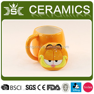 <span class=keywords><strong>Garfield</strong></span>-Taza de cerámica naranja, tamaño y forma, barata, se puede personalizar, venta al por mayor - Product Image 4
