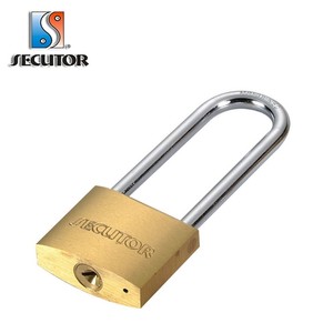 Keyed Alike <b>Long</b> Shackle Solid Brass <b>Padlock</b> - Product Image 1