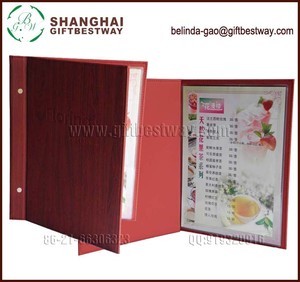 A4 haute qualité couverture de Menu boisson liste de menu en cuir <span class=keywords><strong>dossier</strong></span> de menu - Product Image 5