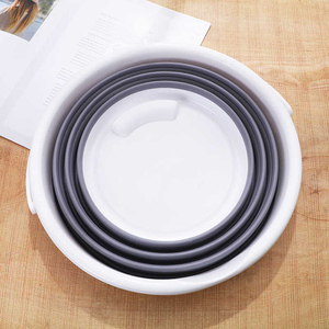 Online Hot Selling New Design Cheap Large Capacity Portable Round <strong>Folding</strong> <strong>Bucket</strong> Car Wash Plastic Mop <strong>Bucket</strong> - Product Image 3