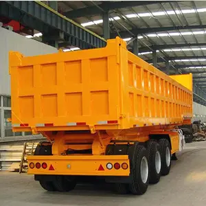 CIMC 3 trục Thủy Lực Dump Tipping Xe Tải Trailer