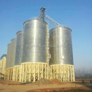 Dễ dàng Hoạt Động 100 T Double-side Thép Mạ Kẽm Nóng Silo Nhà Máy cho Lúa