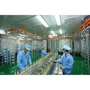 Cosmetics caps and bottles spray painting line production plant