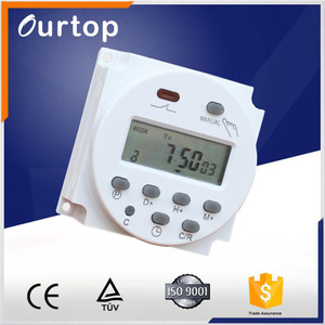 TB388 16 Amp AC 12 V-240 V LCD Digital de Potencia Programable del Contador de Tiempo del Interruptor de Relé - Product Image 1