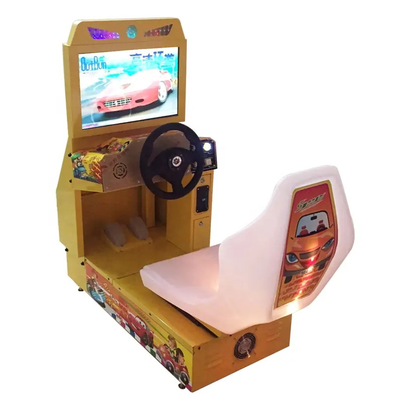 الاطفال جولة ألعاب سباق آلة مصغرة جهاز محاكاة قيادة السيارات ممر لعبة آلة القيادة