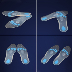 Meilleures ventes de semelles orthopédiques en gel de silicone transparent pour fasciite plantaire pour chaussures - Product Image 2