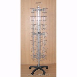 Cửa hàng lưu niệm lịch thi đấu tầng thường vụ tùy chỉnh dây thép khung túi chủ sở hữu 3 bên ROTARY thiệp chúc mừng hiển thị giá - Product Image 3