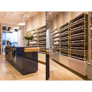 LUX, diseño de interiores de tienda de perfumes moderno personalizado con mostradores de exhibición de Metal/madera/vidrio, decoración de sala de exposición - Product Image 4