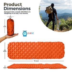 Woqi-colchoneta para <span class=keywords><strong>dormir</strong></span> al aire libre, colchoneta inflable <span class=keywords><strong>de</strong></span> buena calidad, colchoneta para <span class=keywords><strong>dormir</strong></span> autohinchable - Product Image 2