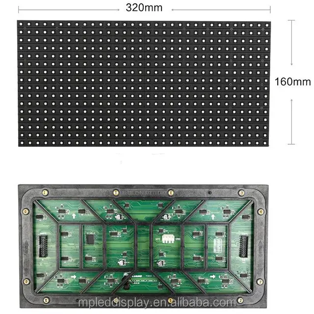 Hoge Kwaliteit Lage Prijs Display Board Materiaal Programmeerbare P10 Outdoor Led Module Full Color Ce, rohs 10Mm 320X160 Aanpassen