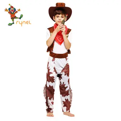 Disfraz de cosplay de roleplay para niños, superventas de Amazon, vaquero