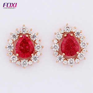 Venta caliente fusión piedra bijoux pendientes para las niñas lindas - Product Image 2