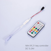 Contrôleur de lumière à LED WS2811 WS2812B UCS1903, couleur, bande lumineuse, télécommande IR DC, USB sans fil