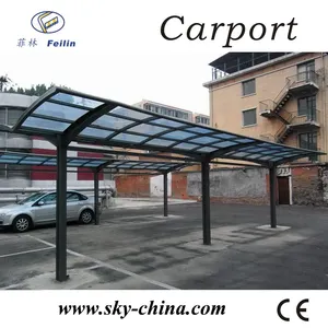 2 3 4 5 6 7 8ระดับโรงจอดรถแบบพกพาสำหรับจอดรถสองคันอลูมิเนียม Carport