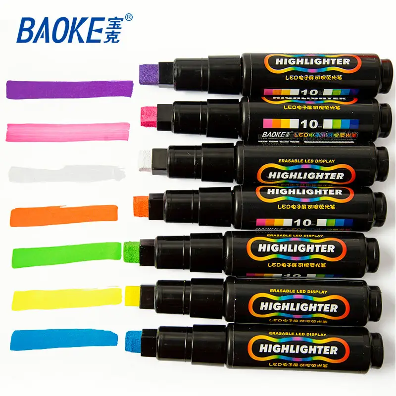 Borrable clásico rotulador, 7 en 1 marcador de color caramelo del arco iris highlighters
