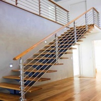 Design barato da escada moderno com barra da barra da barra