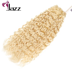 Giá Rẻ Tự Nhiên Blonde Sợi Ngang Trinh Nữ Tóc Nối, Nga Blonde Kinky Xoăn Tóc <span class=keywords><strong>Weave</strong></span> - Product Image 1