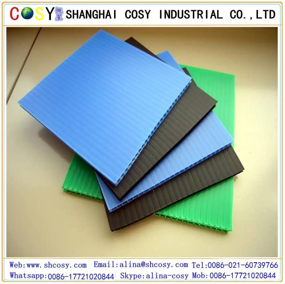 Colored PP Hollow Sheet Polycarbonate Sheet/pp corrugated board/ yard sign board
