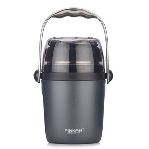 PINKAH Nouvelle conception Logo personnalisé Thermos à double paroi en acier inoxydable isolé <span class=keywords><strong>sous</strong></span> <span class=keywords><strong>vide</strong></span> avec cuillère pliable - Product Image 5