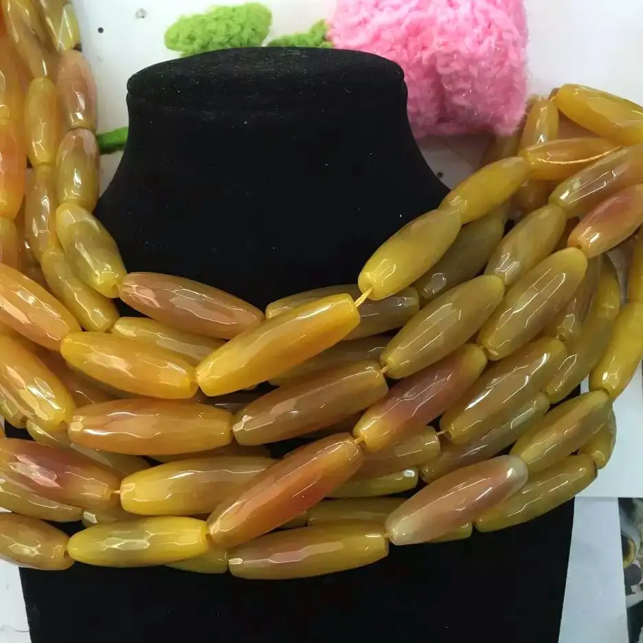 Bentuk Tong Manik-manik Batu Akik Berwarna Cerah Jimat Drum Longgar Halus Segi Oval untuk DIY Perhiasan Membuat Gelang Penyembuhan