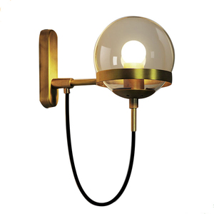 Wholesales Price Single <strong>Light</strong> Glass <strong>Wall</strong> <strong>Lights</strong> <strong>Gold</strong> Color Hotel Nordic Design <strong>Wall</strong> Lamps for Home Decorations - Product Image 3