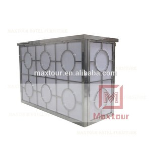 Diseño de Moda y luz led acrílico con marco de acero inoxidable mesa de <span class=keywords><strong>bar</strong></span> - Product Image 5