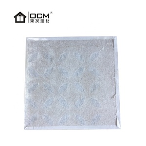 Panneau mural de plafond en <span class=keywords><strong>PVC</strong></span>, panneau de plâtre suspendu stratifié décoratif isolant - Product Image 4