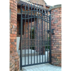 Puerta corredera de Metal de hierro forjado, para jardín, patio, patio trasero - Product Image 6