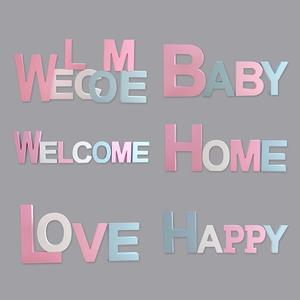 Lettres murales suspendues en <span class=keywords><strong>bois</strong></span> et lettres murales décoratives blanches pour la <span class=keywords><strong>chambre</strong></span> d'enfant, la <span class=keywords><strong>chambre</strong></span> de bébé, le nom du bébé et la décoration de la <span class=keywords><strong>chambre</strong></span> des filles - Product Image 6