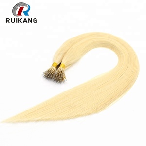 Suave remy sin procesar remy punta anillo nano extensiones de <span class=keywords><strong>cabello</strong></span> <span class=keywords><strong>para</strong></span> la venta - Product Image 1