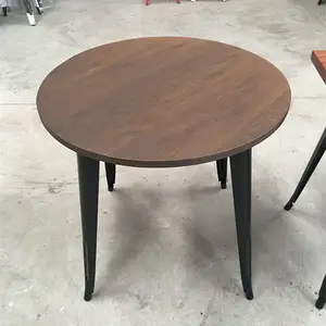 80*80 cm Soild Wood Top Round Dinner Table