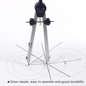 Foska Hot Bán 9 cái sinh viên văn phòng phẩm trường vẽ la bàn Divider hình học phong cách kim loại vẽ la bàn toán thiết lập - Product Image 4