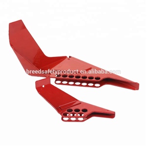 Dispositivo <span class=keywords><strong>di</strong></span> Blocco per Valvola a Sfera in Acciaio con Rotazione <span class=keywords><strong>di</strong></span> un Quarto <span class=keywords><strong>di</strong></span> Giro, Rosso, <span class=keywords><strong>Sicurezza</strong></span> LOTO, Piccolo Dispositivo <span class=keywords><strong>di</strong></span> Bloccaggio per Valvole - Product Image 5