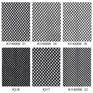 190gsm hình kim cương vải polyester lưới đối với túi vai