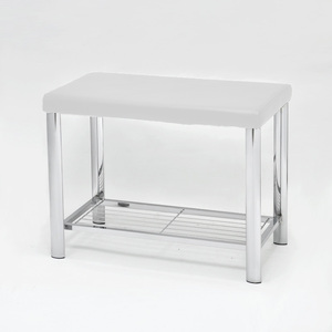Petite table d'angle métallique en verre chromé, Unique, 1 pièce - Product Image 6