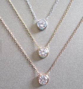 <span class=keywords><strong>Collana</strong></span> in argento <span class=keywords><strong>Collana</strong></span> In Oro Solitaire <span class=keywords><strong>Collana</strong></span> di Diamanti - Product Image 3