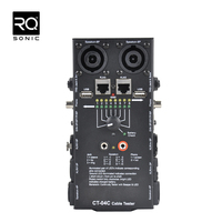 RQSONIC CT-04C Pro Audio Réseau Multifonction Micro XLR DMX RJ45 Testeur De Câble