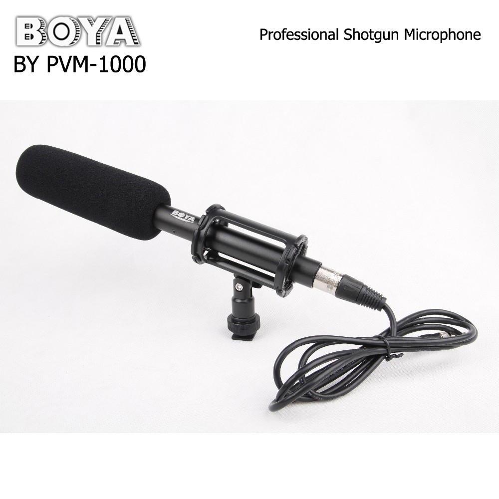 BOYA BY PVM-1000 コンデンサーショットガンマイクロフォン 25-20,000Hz