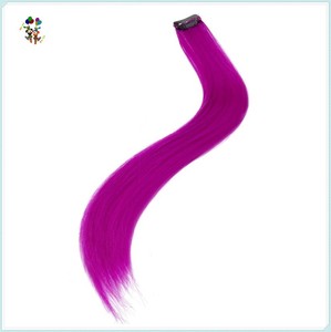 Extensions de <span class=keywords><strong>cheveux</strong></span> synthétiques avec <span class=keywords><strong>clips</strong></span>, couleur violette, bon marché, HPC-0119 - Product Image 2