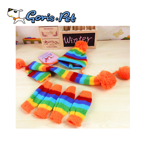 Conjunto de accesorios <span class=keywords><strong>para</strong></span> mascotas, <span class=keywords><strong>gorro</strong></span>, bufanda, bufanda, lana caliente <span class=keywords><strong>para</strong></span> invierno - Product Image 3