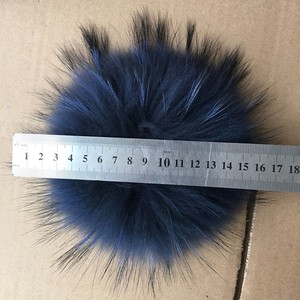Pompones de piel peluda DIY con alfiler, pompones de piel de mapache, bolas para sombreros, bolsos, zapatos, gorros, bufandas, accesorios, Bola de Pelo de piel - Product Image 1