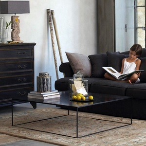 Bàn Cà Phê Vuông Cỡ Lớn Kiểu Bắc Âu, Bàn Điều Khiển Bàn Ghế Sofa Bàn Cạnh Phòng Khách Màu Trắng Hiện Đại - Product Image 3