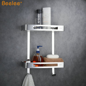 Beelee BA9287C2 <span class=keywords><strong>Mensola</strong></span> Angolare per <span class=keywords><strong>Bagno</strong></span> a Doppio Ripiano, Prezzo di Fabbrica, per Casa e Hotel - Product Image 6